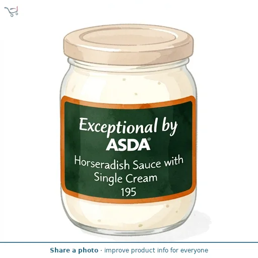Exceptional by ASDA Horseradish Sauce with Single Cream 195