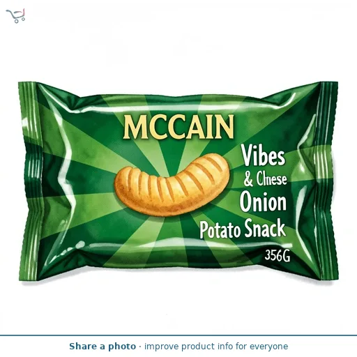 McCain Vibes Cheese & Onion Hot Potato Snack 356G
