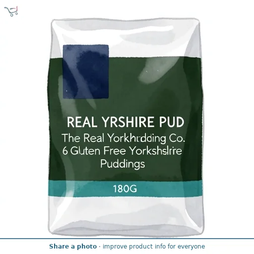 The Real Yorkshire Pudding Co. 6 Gluten Free Yorkshire Puddings 180G