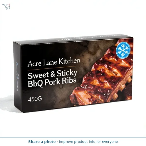 Acre Lane Kitchen Sweet & Sticky Bbq Pork Ribs 450G