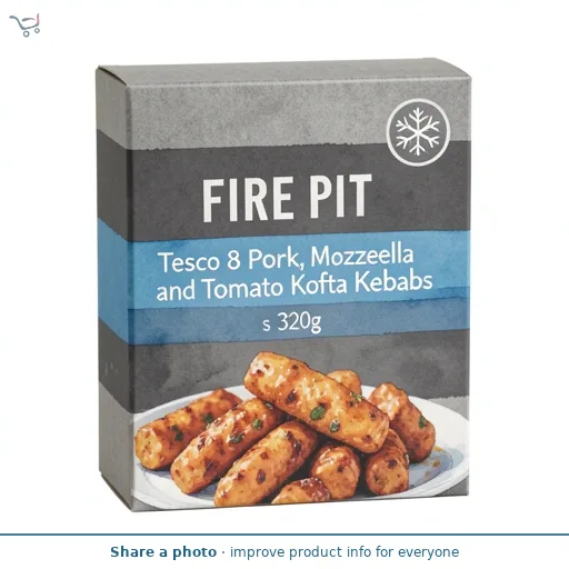  Fire Pit Tesco 8 Pork, Mozzarella and Tomato Kofta Kebabs 320g