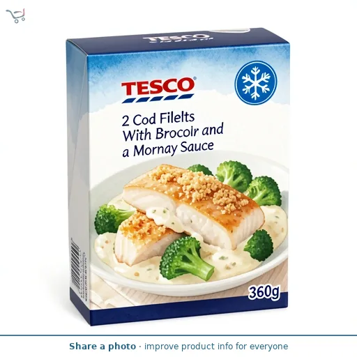 Tesco 2 Cod Fillets With Broccoli and a Mornay Sauce 360g
