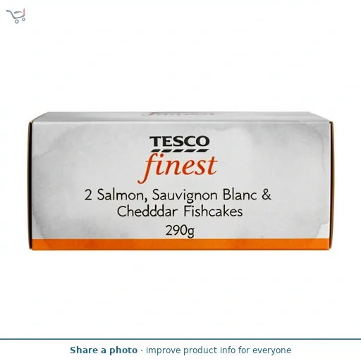 Tesco Finest 2 Salmon, Sauvignon Blanc & Cheddar Fishcakes 290g