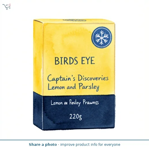 Birds Eye Captain's Discoveries Crispy Lemon & Parsley Prawns Battered 220g