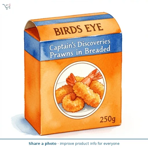 Birds Eye Captain's Discoveries Prawns in Breaded 250g
