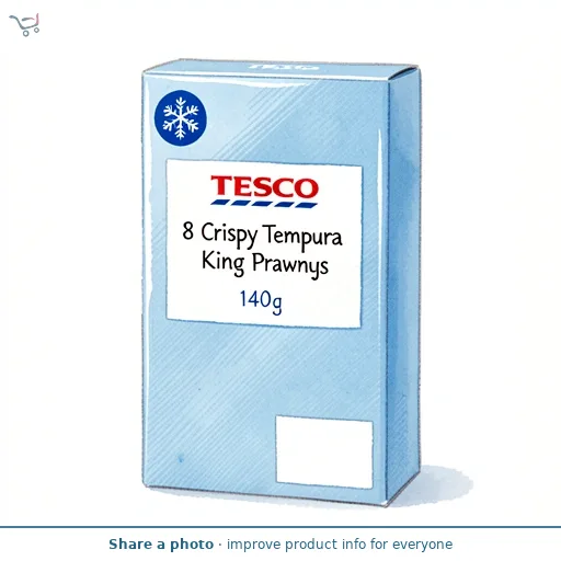 Tesco 8 Crispy Tempura King Prawns 140g