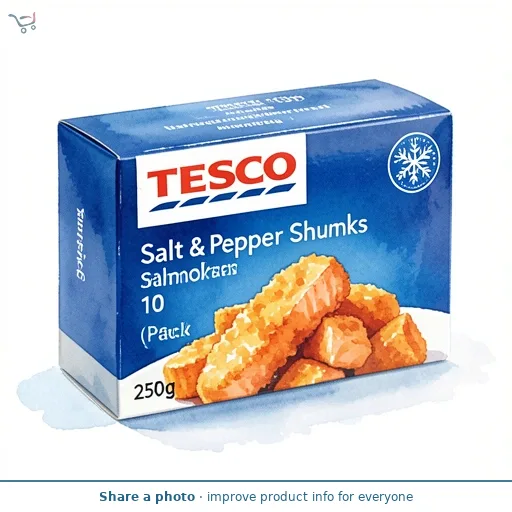 Tesco Salt & Pepper Salmon Chunks 10 Pack 250g