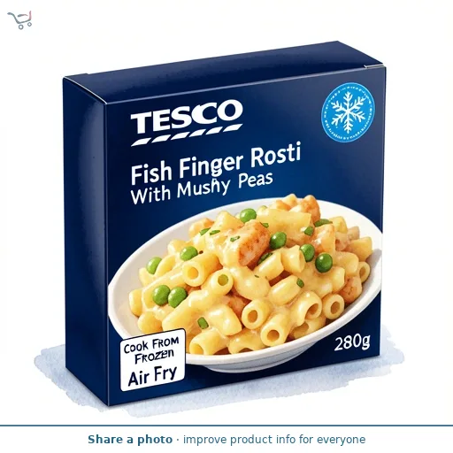 Tesco Fish Finger Rosti With Mushy Peas 280g
