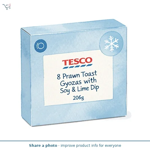 Tesco 8 Prawn Toast Gyozas with Soy & Lime Dip 206g