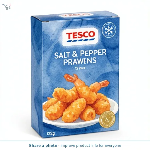 Tesco Salt & Pepper Prawns 12 Pack 132g