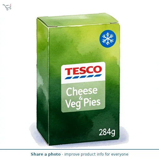 Tesco Cheese & Veg Pies 284g