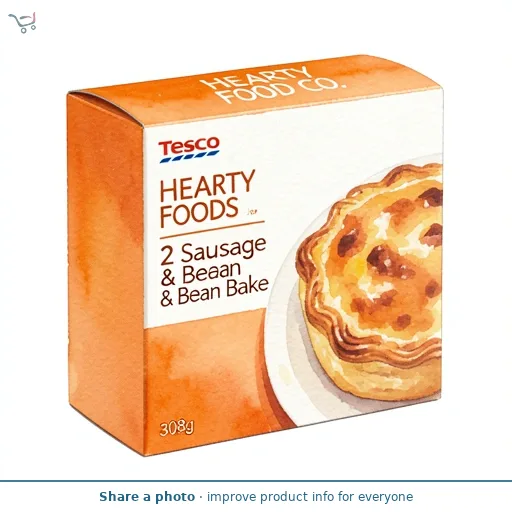 Tesco Hearty Foods 2 Sausage & Bean Bake 308g