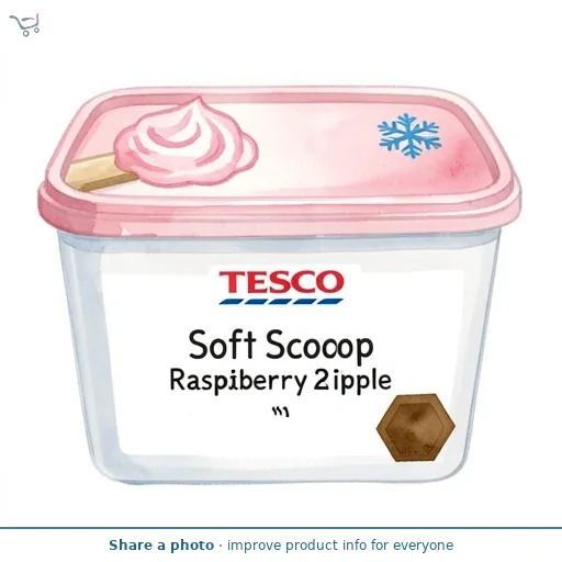 Tesco Soft Scoop Raspberry Ripple 2 Litres