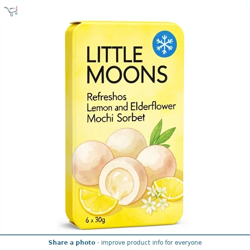 Little Moons Refreshos Lemon and Elderflower Mochi Sorbet 6 x 30g
