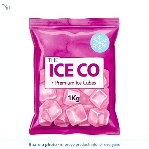 The Ice Co. Premium Ice Cubes 1Kg