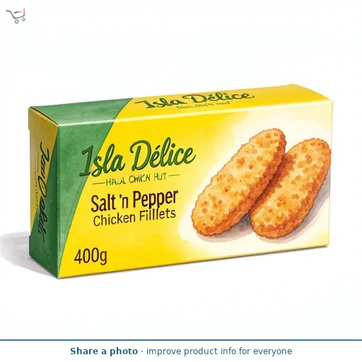 Isla Delice Halal Chick'n Hut Salt 'n Pepper Chicken Fillets 400g