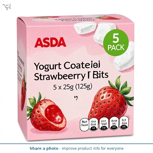 ASDA Yogurt Coated Strawberry Fruity Bits 5 x 25g (125g)