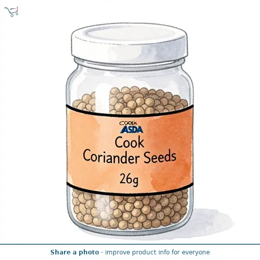 COOK by ASDA Cook Coriander Seeds 26g