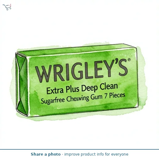 Extra Plus Deep Clean Sugarfree Chewing Gum 7 Pieces