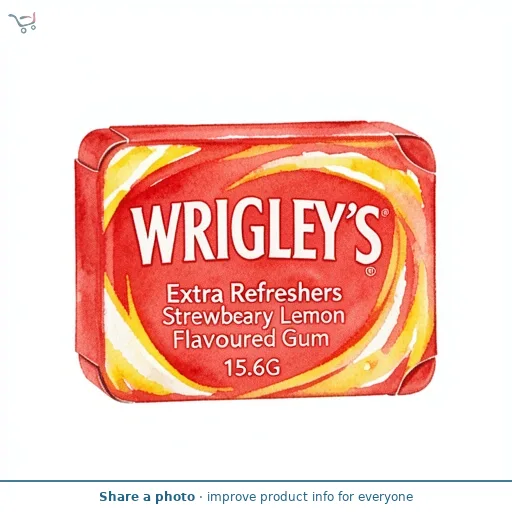 Extra Refreshers Strawberry Lemon Flavoured Gum 7 Pack 15.6G