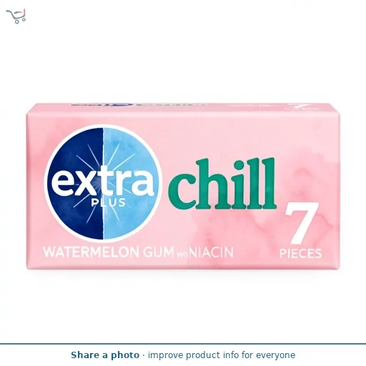 Extra Plus Chill Watermelon Flavour Chewing Gum 7 Pieces