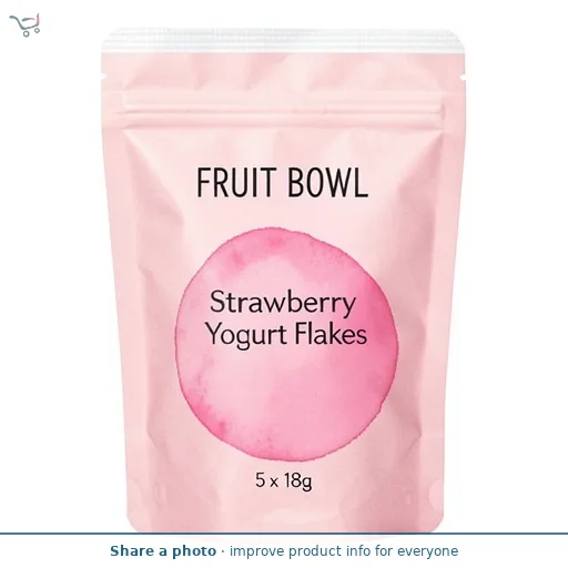 Fruit Bowl Strawberry Yogurt Flakes 5 x 18g