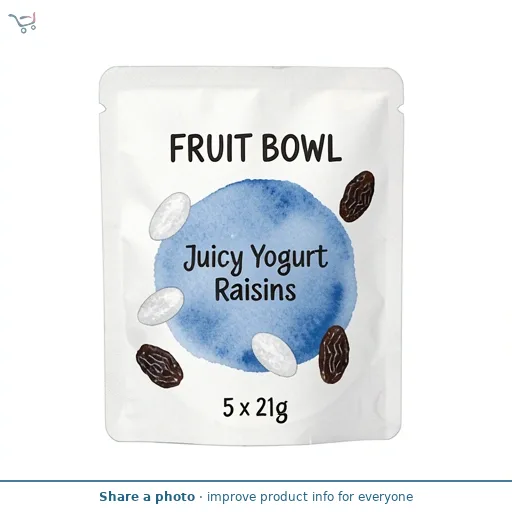 Fruit Bowl Juicy Yogurt Raisins 5 x 21g