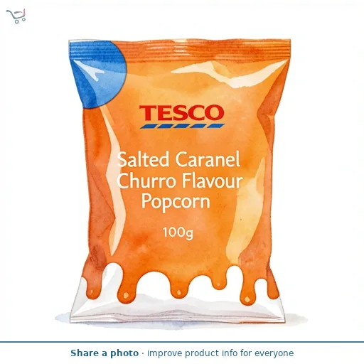 Tesco Salted Caramel Churro Flavour Popcorn 100g