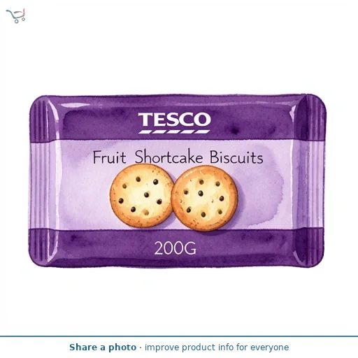Tesco Fruit Shortcake Biscuits 200G