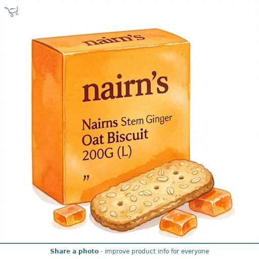 Nairn's Stem Ginger Oat Biscuits 4x5