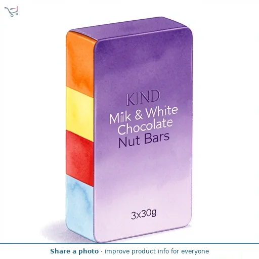 KIND Milk & White Chocolate Nut Bars 3x30g