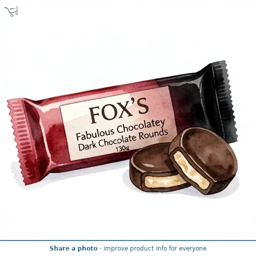 Fox's Fabulous Chocolatey Dark Chocolate Rounds 130g
