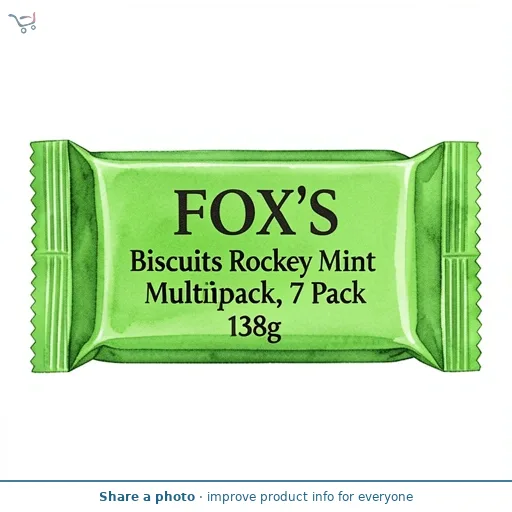 Fox's Biscuits Rocky Mint Biscuit Bars 7 Bars Multipack 138g