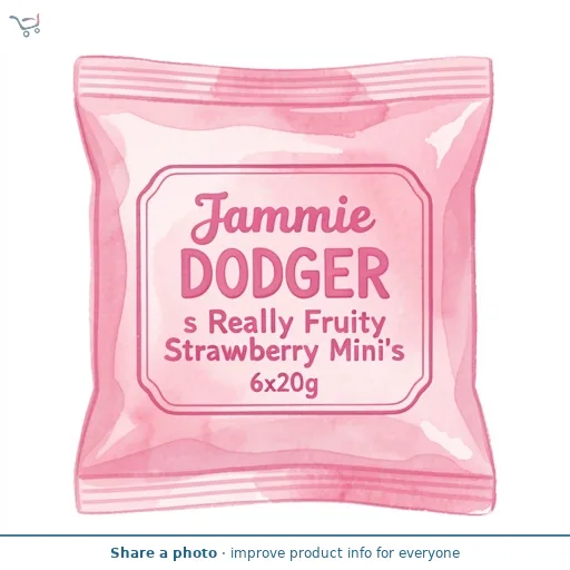 Jammie Dodgers Really Fruity Strawberry Mini's 6x20g 