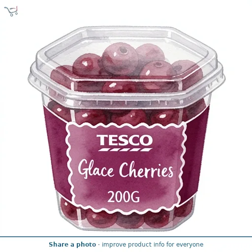 Tesco Glace Cherries 200G
