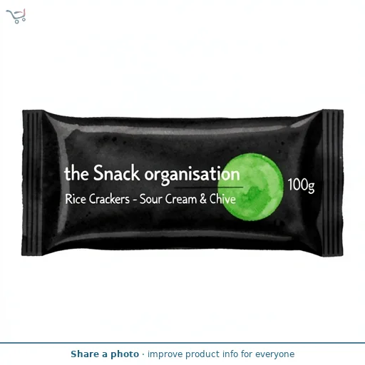 The Snack Organisation Rice Crackers - Sour Cream & Chive 100g