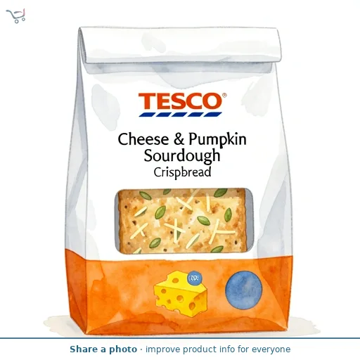 Tesco Cheese & Pumpkin Sourdough Crispbread 180g