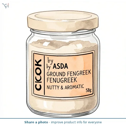 COOK by ASDA Cook Ground Fenugreek 58g