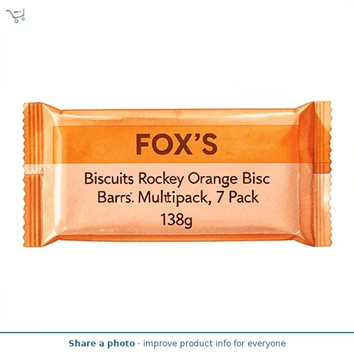 Fox's Biscuits Rocky Orange Biscuit Bars 7 Bars Multipack 138g