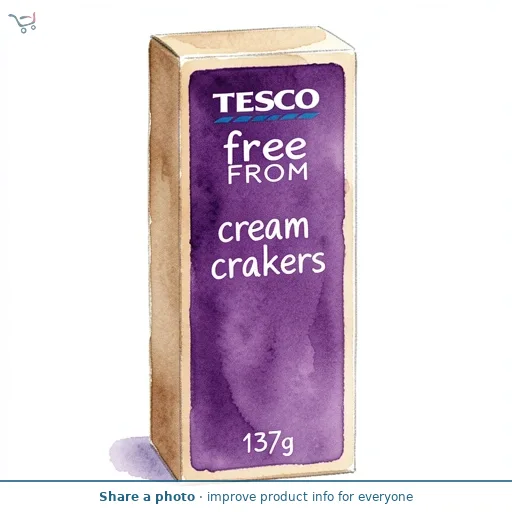 Tesco Free from cream crackers 137g