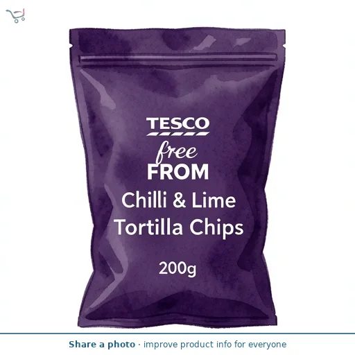 Tesco Free From Chilli & Lime Tortilla Chips 200g