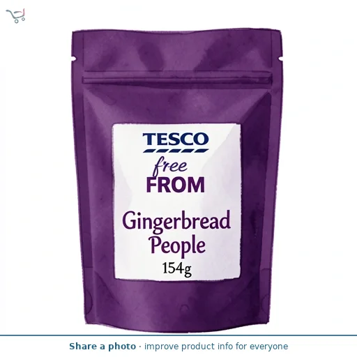 Tesco Free From Gingerbread People 154g