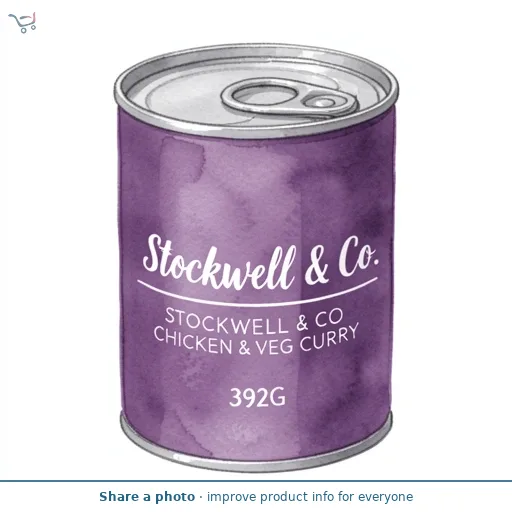 STOCKWELL & CO CHICKEN & VEG CURRY 392G 