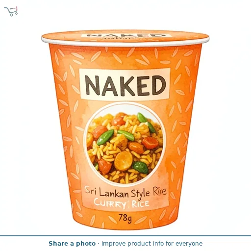 Naked Sri Lankan Style Curry  Rice 78g