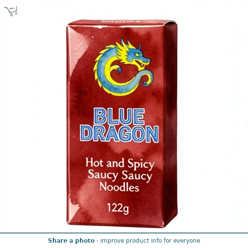 Blue Dragon Hot and Spicy Saucy Noodles 122g