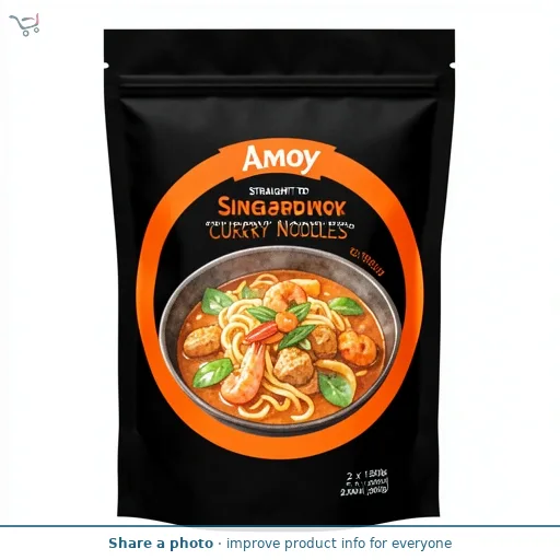 Amoy Straight to Wok Singapore Curry Noodles 2 x 150g (300g)