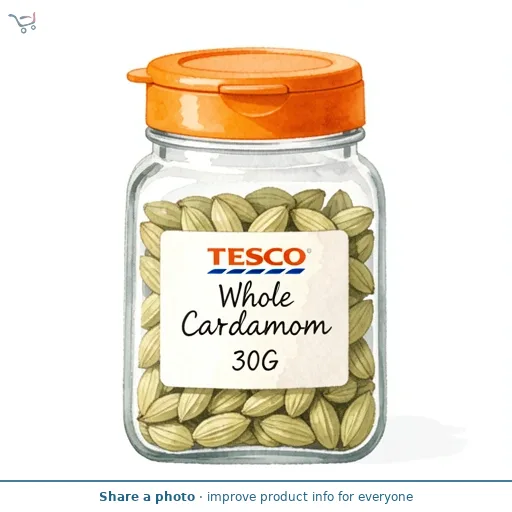 Tesco Whole Cardamom 30G