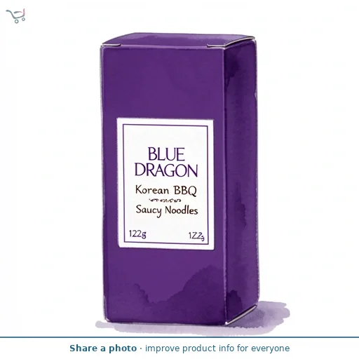 Blue Dragon Korean BBQ Saucy Noodles 122g