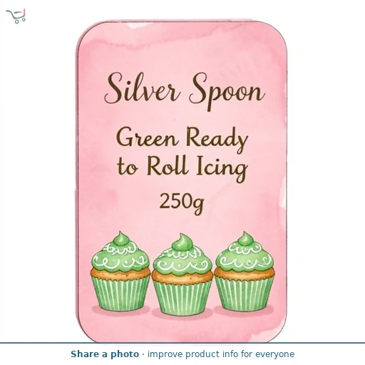Silver Spoon Green Ready to Roll Icing 250g