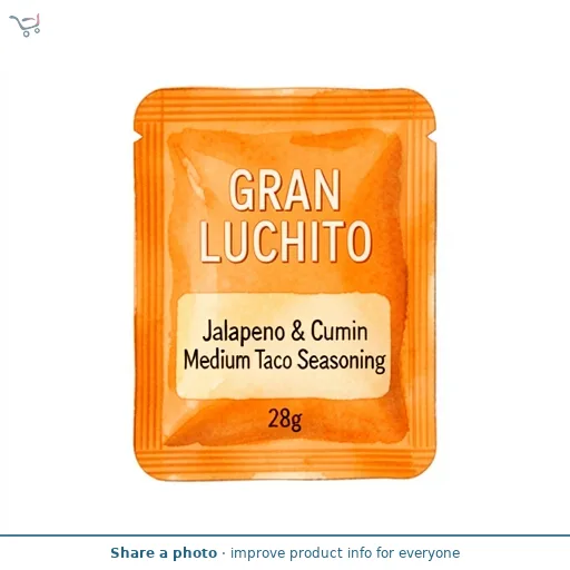 Gran Luchito Jalapeno & Cumin Medium Taco Seasoning 28g